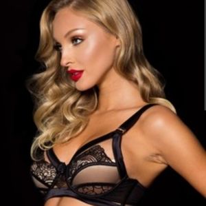 Honey Birdette Black Heidi Bra 36G